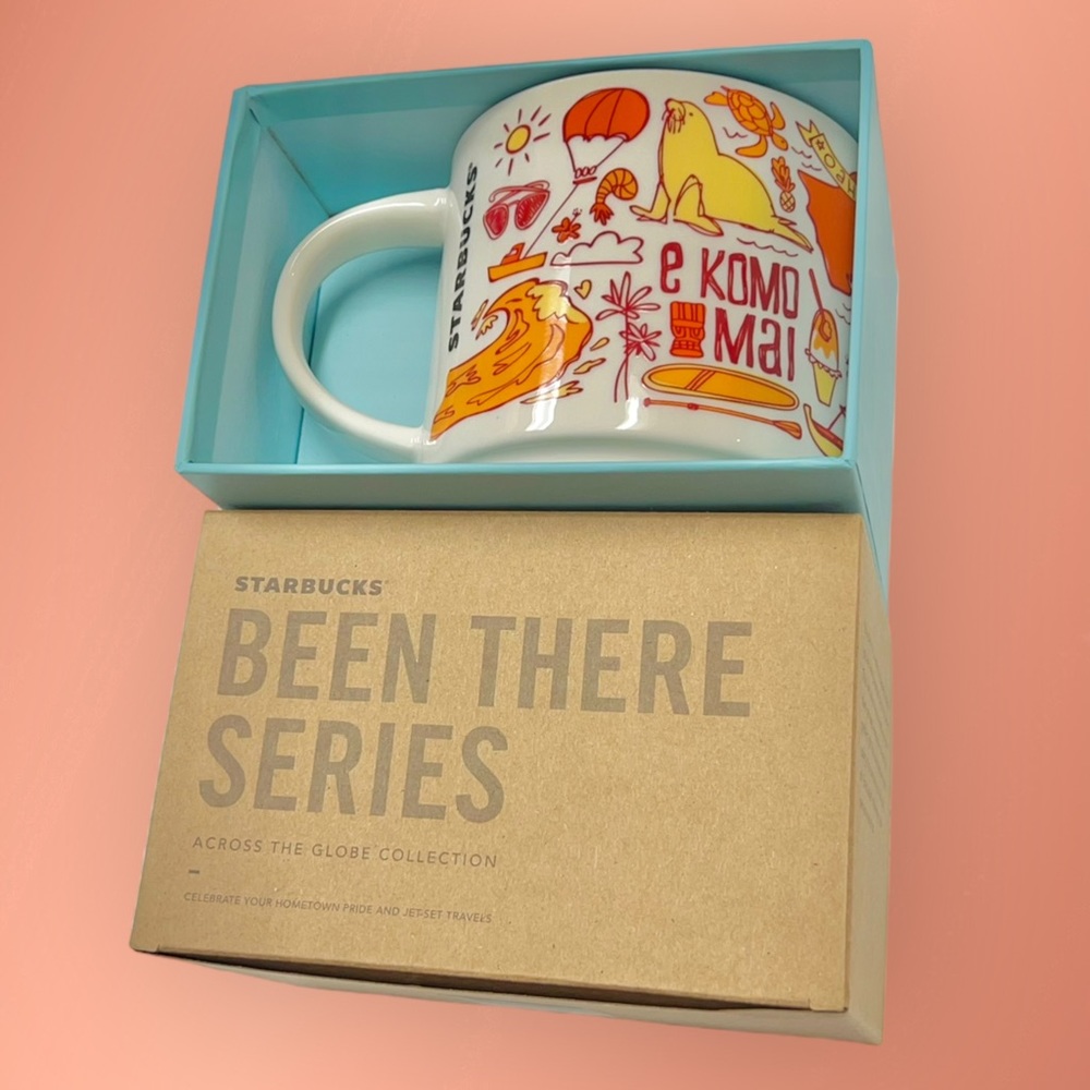 WAIKIKI Starbucks Been There Series Collectible 14oz Souvenir New Orange - Picture 7 of 8